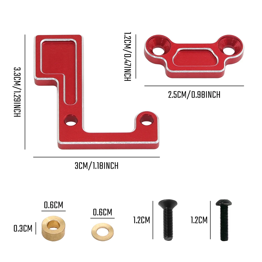 Metalowy zestaw mocowań wału głównego, uchwyt przekładni TATT-074 do Tamiya TT02 Series TT02D TT02B TT02S 1/10 RC Car, części zamienne do tuningu  