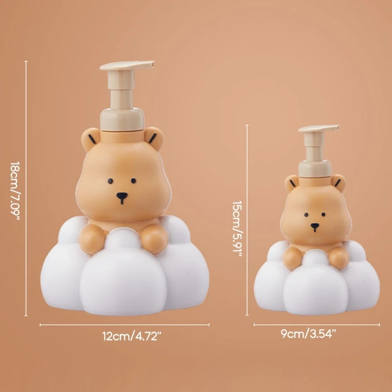 Bagno orso dei cartoni animati da 250 con questo simpatico dispenser schiuma orso dei cartoni animati