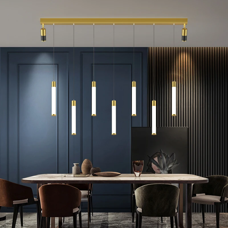 Plafonnier LED suspendu au design moderne, éclairage d'intérieur, luminaire décoratif de plafond, idéal pour une salle à manger ou un bar