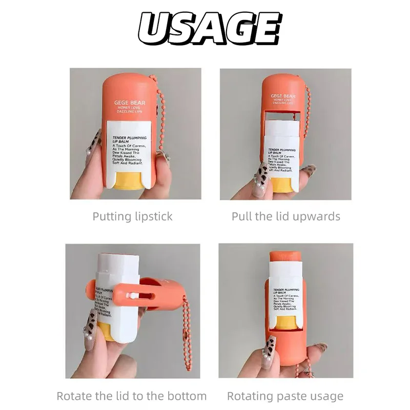 بلسم الشفاه الرقيق والرطب من جيج بير، بلسم الشفاه بطعم الفاكهة، نكهة الفاكهة الحلوة، بلسم الشفاه الكنز للشفاه الجافة، يحمي تجاعيد الشفاه وملمس العرق. #6