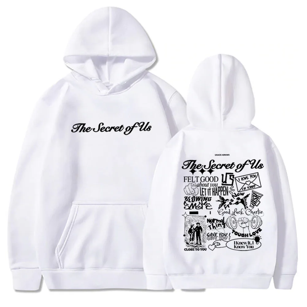 Gracie Abrams The Secret of Us Hoodie Gracie Abrams Fan Gift Unisex Harajuku Long Sleeve Sweatshirts