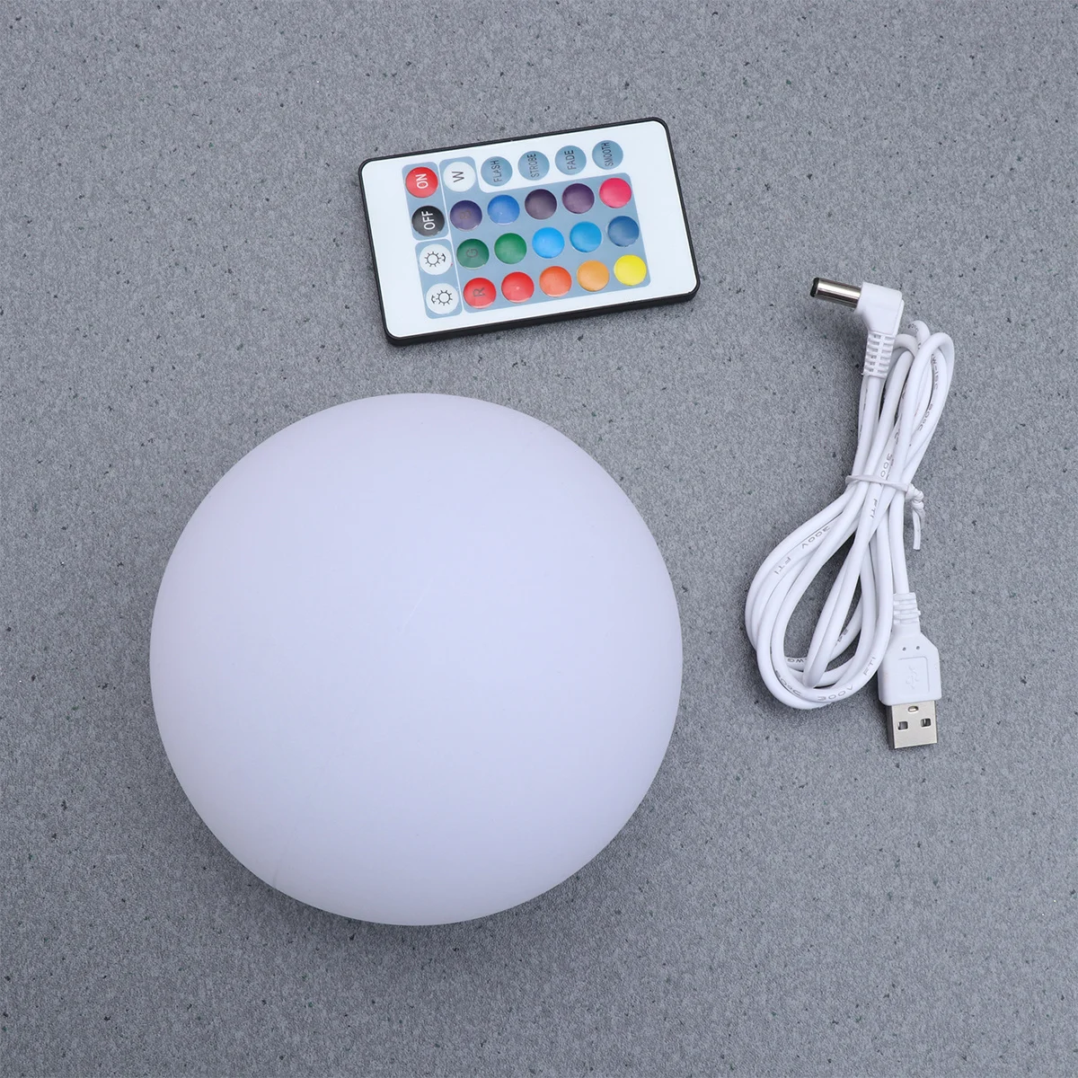

Colorful LED Glowing Ball 12x12cm Wireless Waterproof Outdoor Floor Lamp for Patio Driveway Flower Beds Remote Controlled Rgb