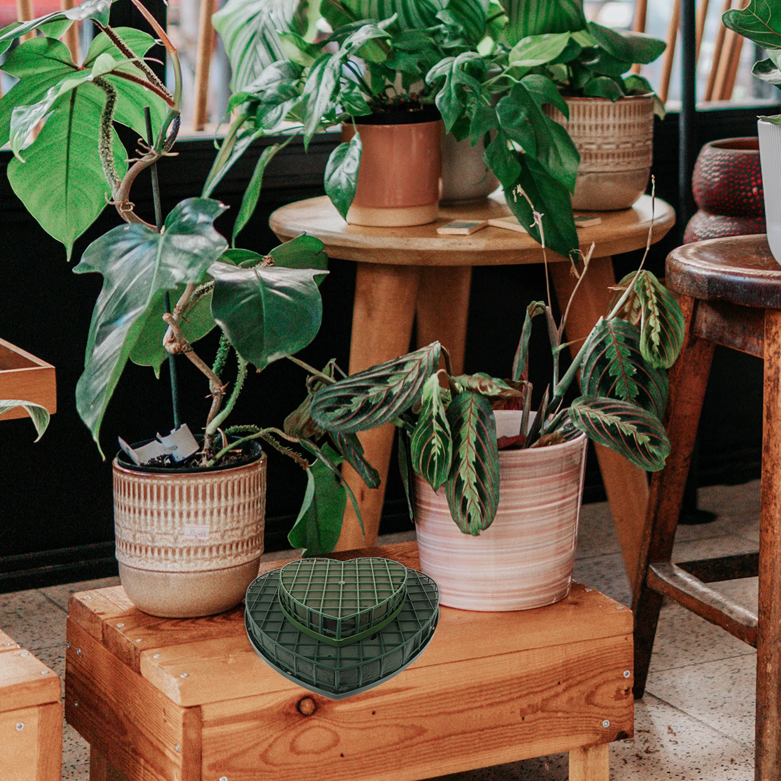 

2 шт., цветочная грязевая цветочная композиция в форме сердца, принадлежности для цветочного магазина, домашний сад, букет «сделай сам», материал, цветочная пена