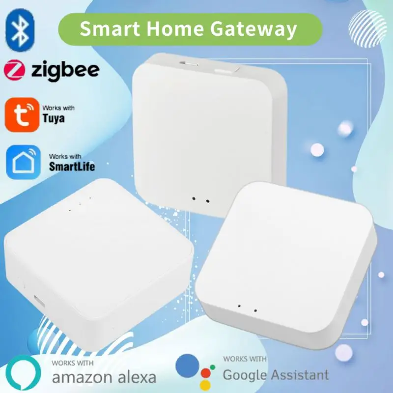 

CORUI Tuya ZigBee Bluetooth Smart Gateway Hub Smart Home Bridge Smart Life APP Wireless Remote Control Support Alexa Google Home