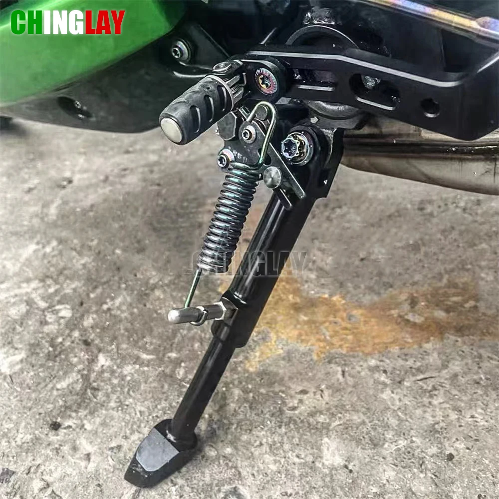 

For Kawasaki Z900/Z900RS 2017-2024Adjustable Stand Kickstand Black Road Style Aluminum alloy ZR900/Z900 Accessories 2018 2019