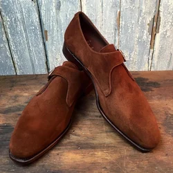 New Brown Flock Loafers Casual Shoes Slip-On Breathable Shoes for Men with  Size 38-46 Handmade Mens Shoes