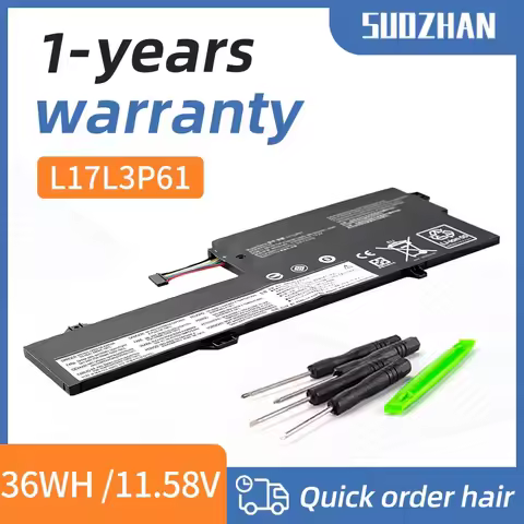 SUOZHAN L17L3P61 L17C3P61 L17M3P61 11.58V 36WH Laptop Battery For Lenovo IdeaPad 320S-13IKB,Yoga 720-12IKB 330-11IGM,xiaoxin 70