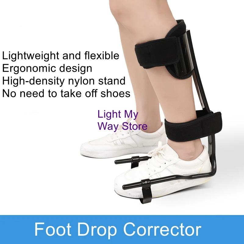 Ankle brace foot drop orthosis rehabilitation equipment foot support corrective orthopedic shoes external wear