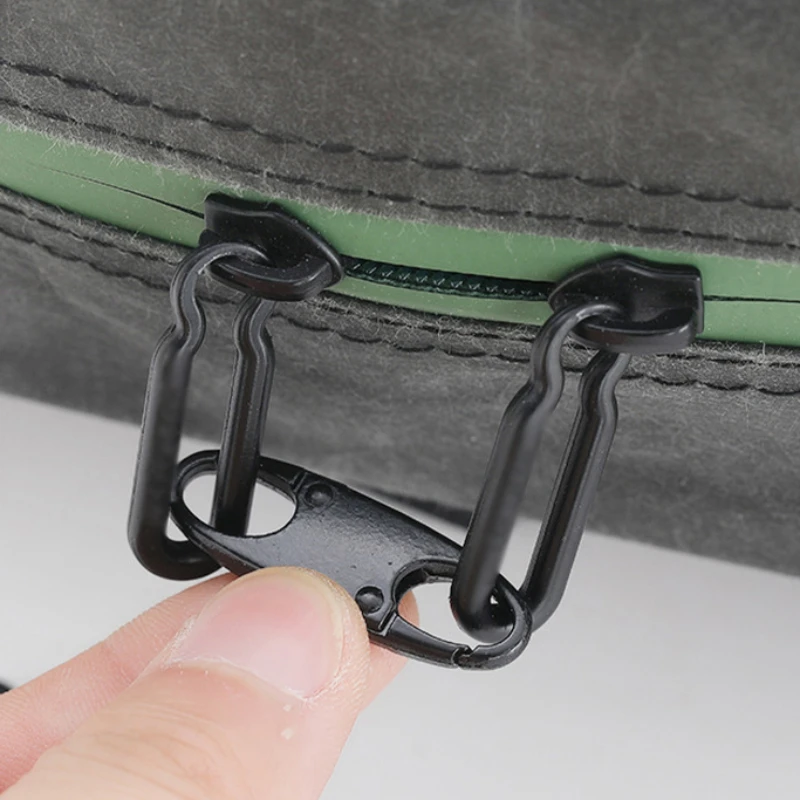 High Quality Zipper Head Spring Lock Figure-eight Button Adjustment Key Chain Case Bag Parts Metal Mountain Chain Link Unisex