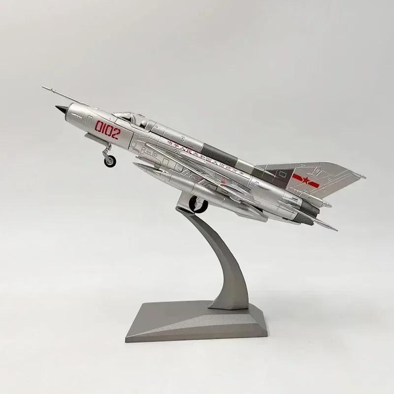 2024 Exclusive 1/72 Scale Soviet MIG21 Fighter Jet Model China Ver. J7 Alloy Diecast Aircraft Toy for Collectors