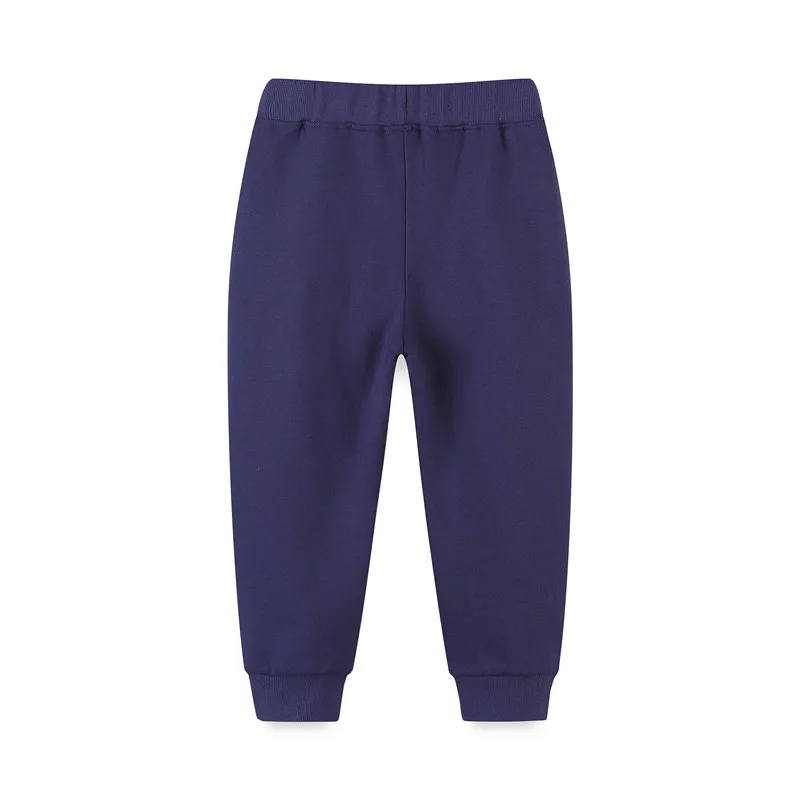 Jumping Meters 2-7T Fashion Solid Boys Girls Trouser Hot Selling Boys Girl Summer Toddler Clothes Drawstring Kids Sweatpants