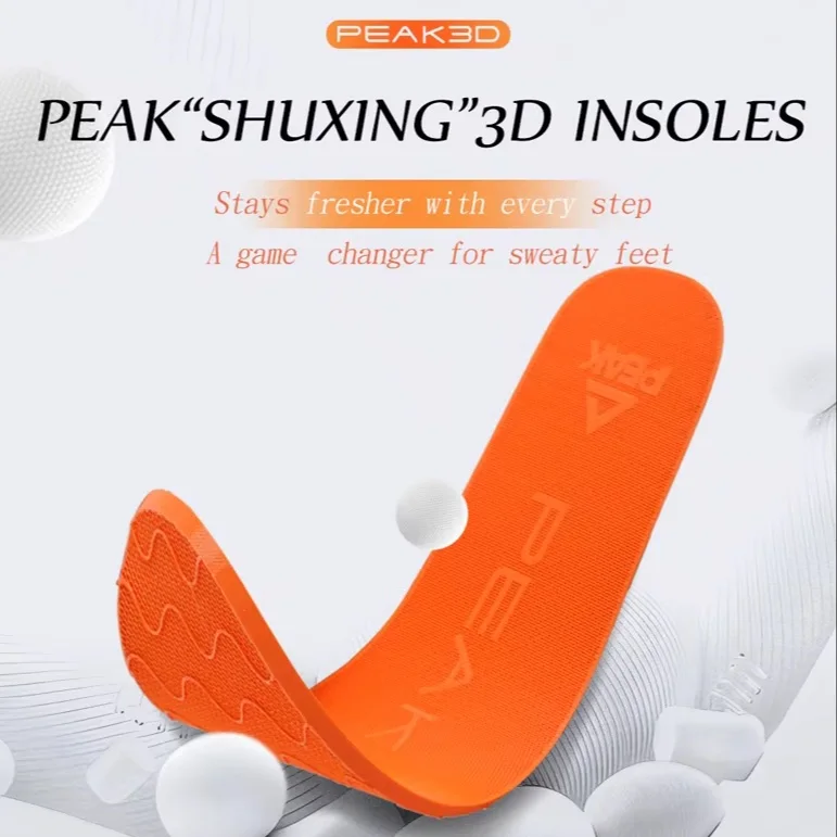 

Peak ShuXing 3D printing technology men's insoles perspiration breathable deodorant antibacterial insoles ventilated comfortable