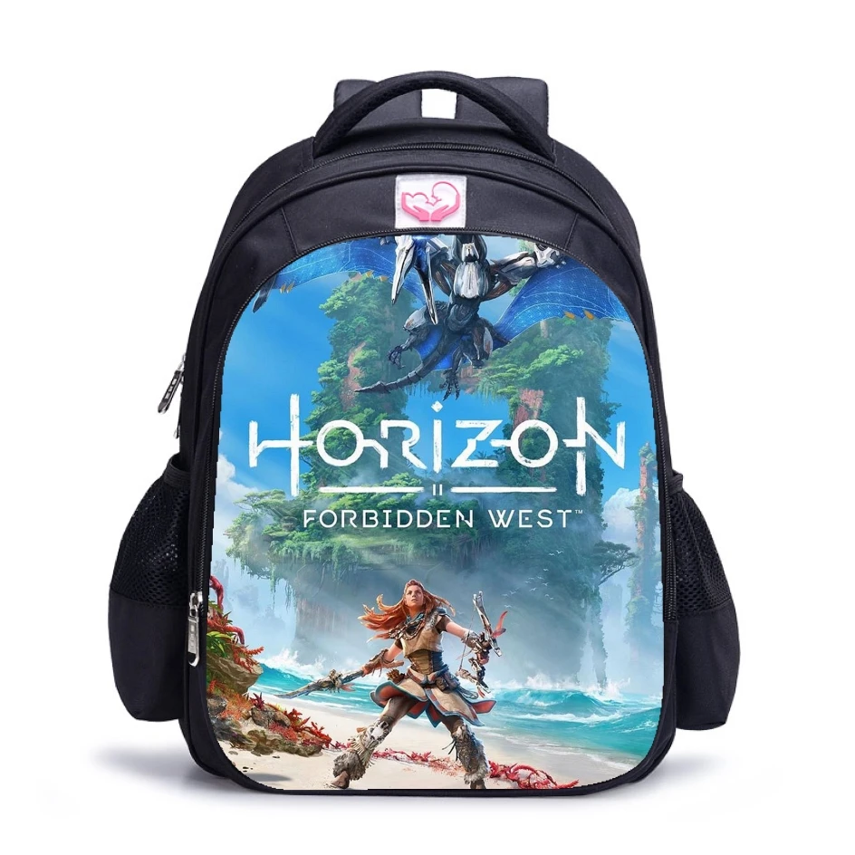 16 Inch Horizon Forbidden West School Bag Orthopedic Backpack Student Boy Girl Mochila Infantil Unisex College Shoulder Bags