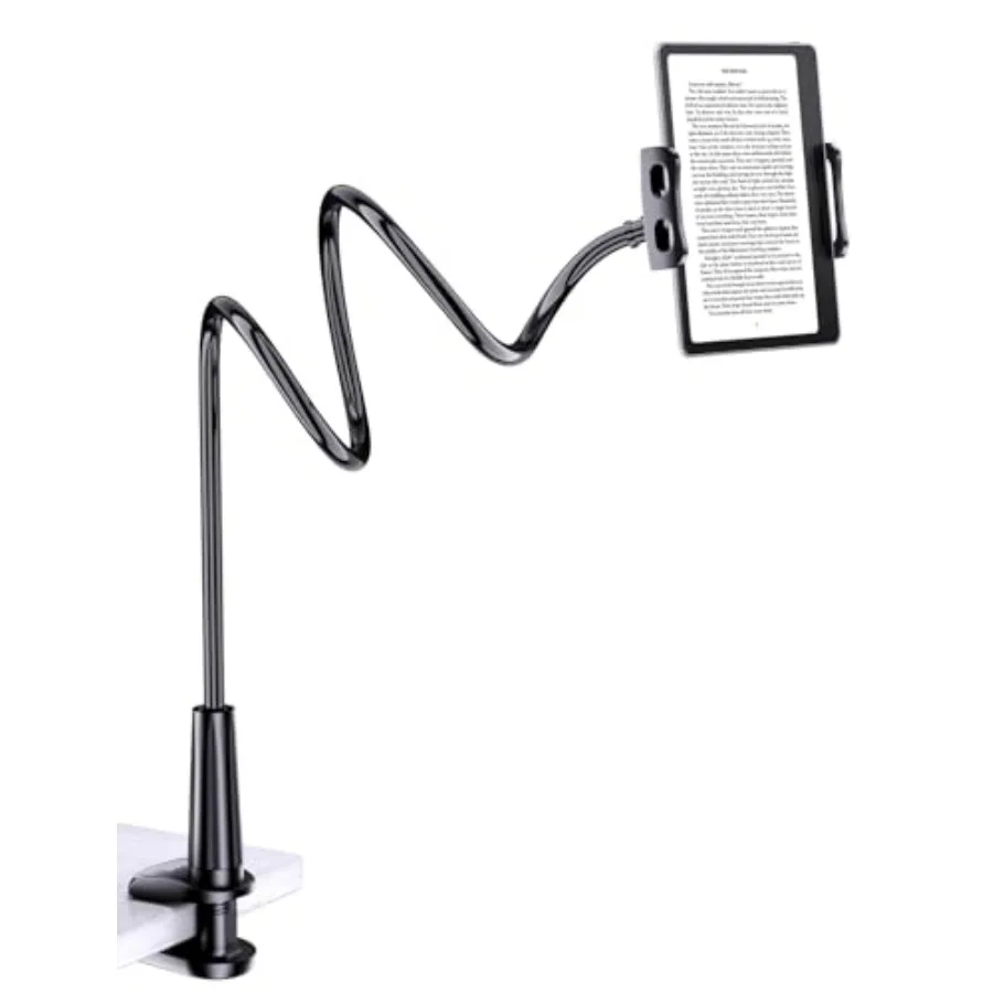 

Gooseneck KindleTablet Holder for Bed Hands-Free Reading on Bed Headboard for iPad Kindle and Switch Flexible 30in Al-Mg Alloy