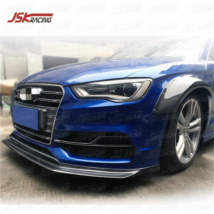 

2013-2016 ЧЕРНЫЙ САЙ СТИЛЬ УГЛЕВОГО ВОЛОКНА ПЕРЕДНЯЯ ГУБКА для AUDI A3 S-LINE S3