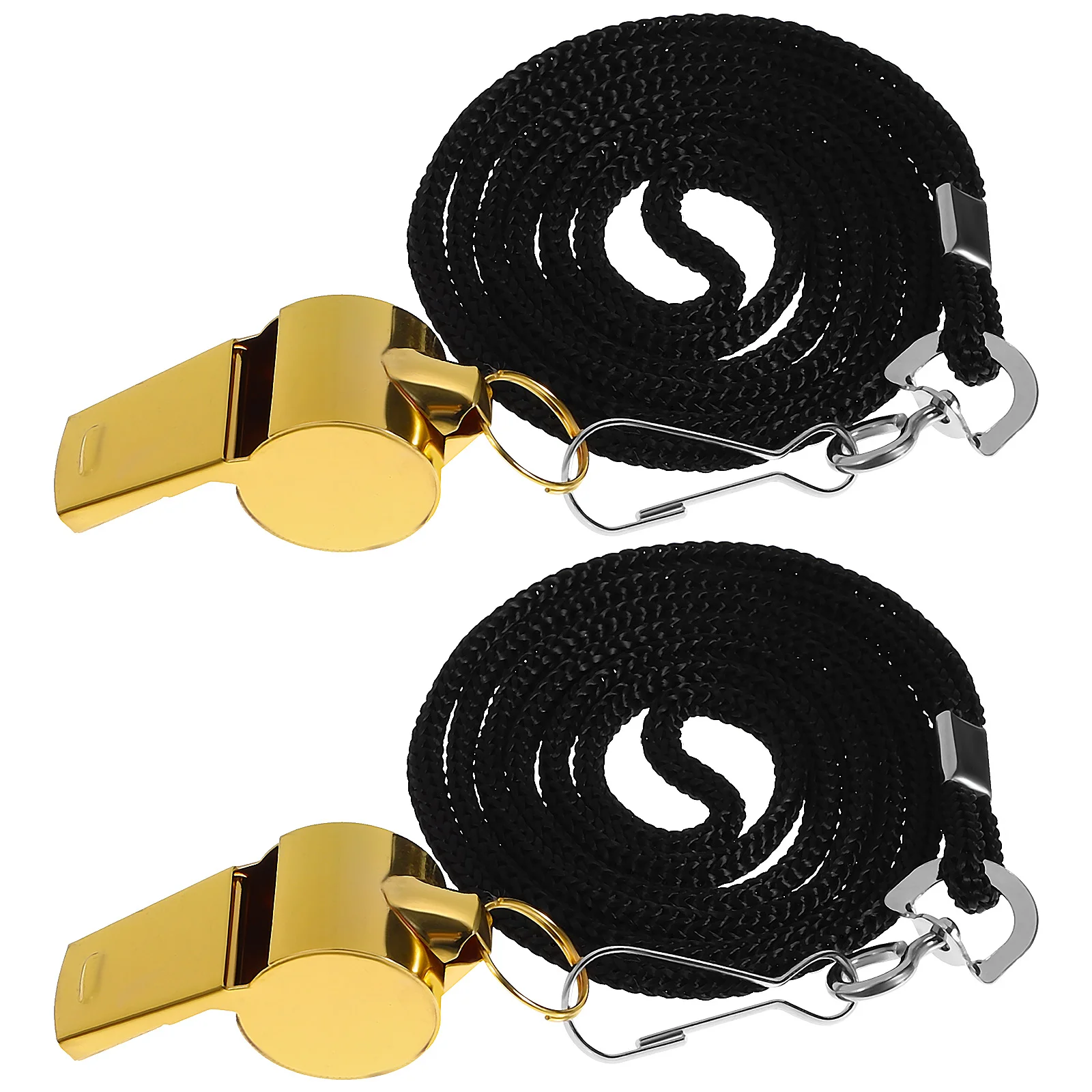 

2 Pcs Multi-function Whistle Stainless Steel Cheering Party Favor Basketball for