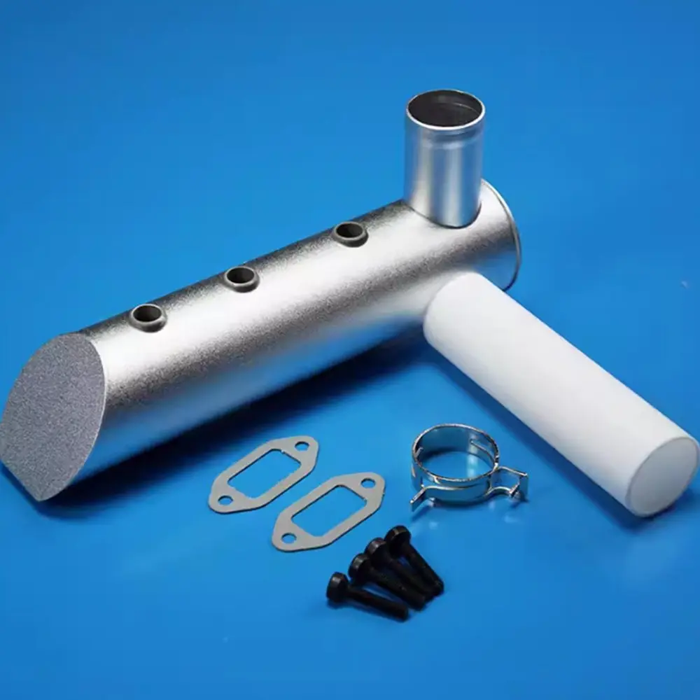 

New Genuine DLE Parts! Three Holes or Four Holes Exhaust Pipe for DLE222 Gas/Petrol Engine