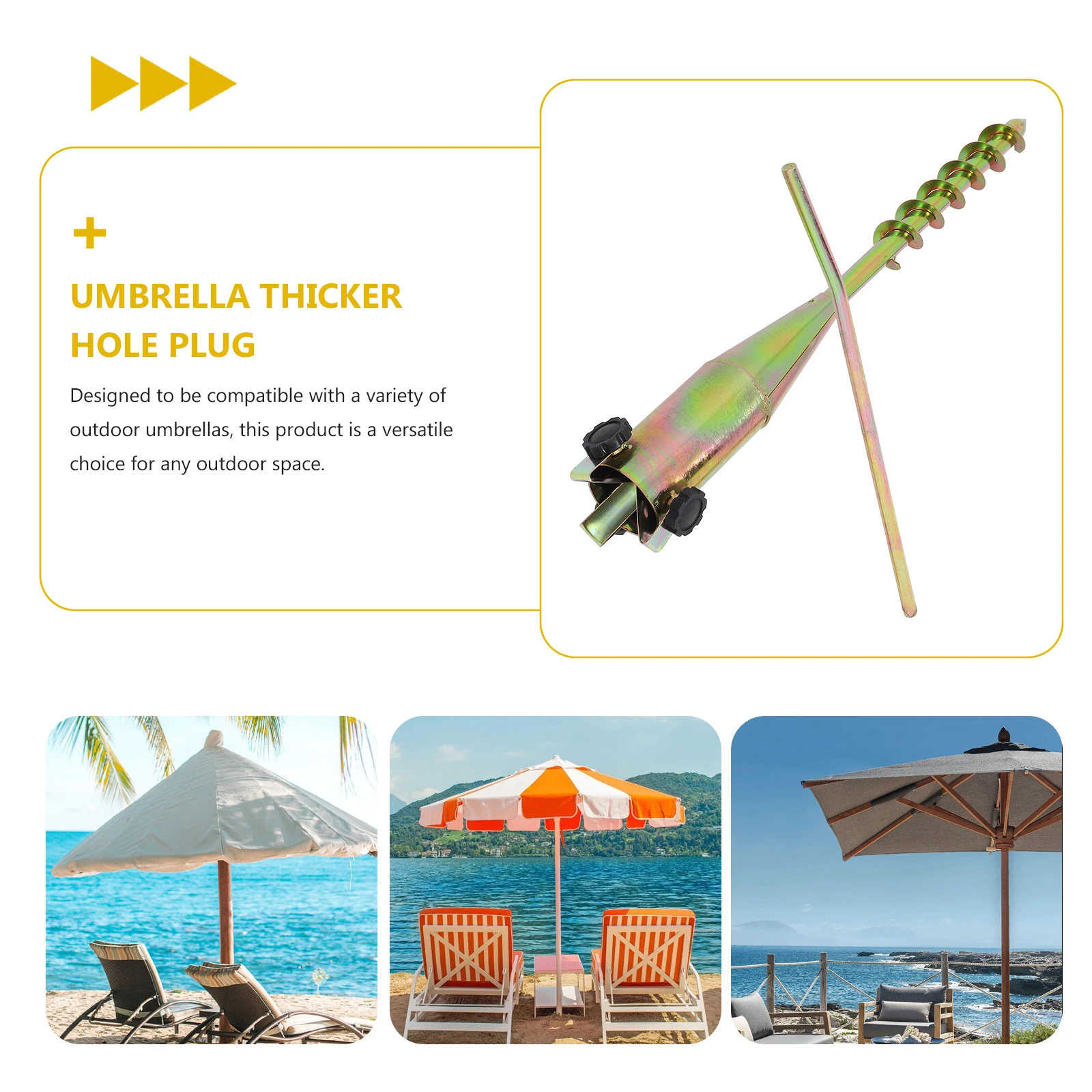 

Stable Sun Umbrella Base Durable Outdoor Parasol Stand Windproof Adapter Replacement Plug Accessories Hole Ring Cap for Patio