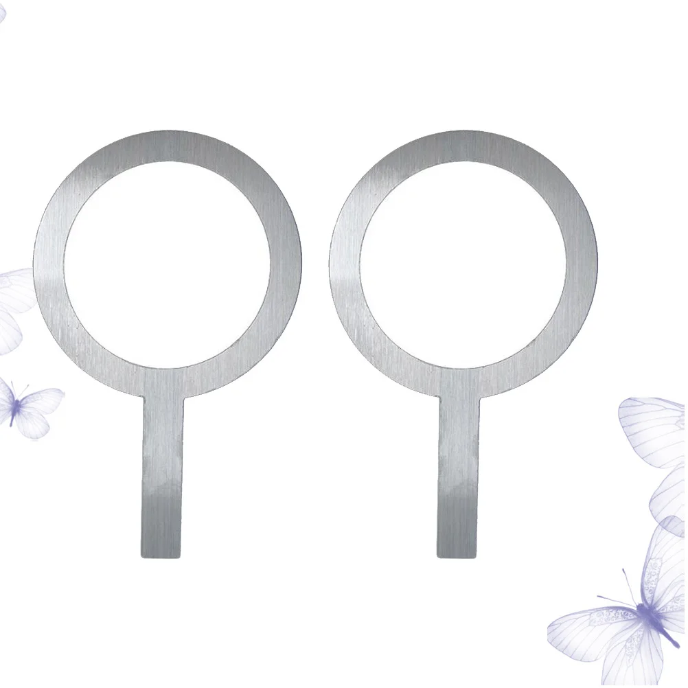 

2Pcs Cup Rim Protective Cover Stainless Steel Ring for Tea Shop Cafe Baking Milk Drinks with Handle 500 Calibre