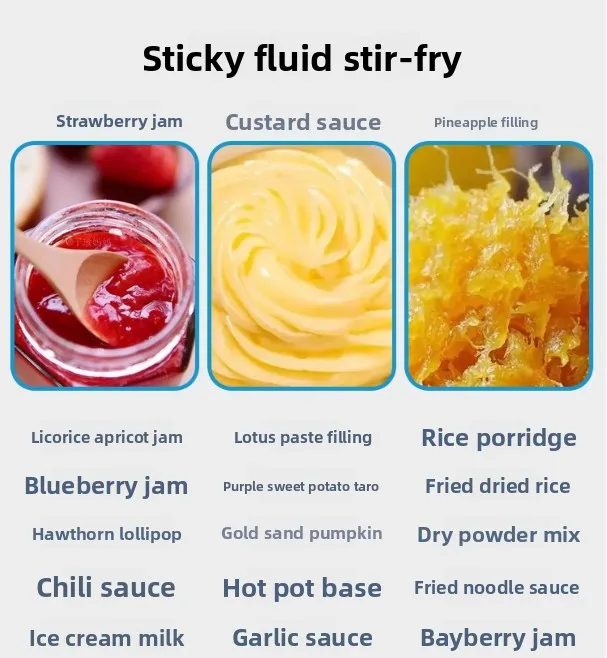 خلاط صلصة المربى الكهربائي خلاط الطبخ 10 لتر وعاء الطبخ آلة القلي ووك للاستخدام المنزلي التجاري