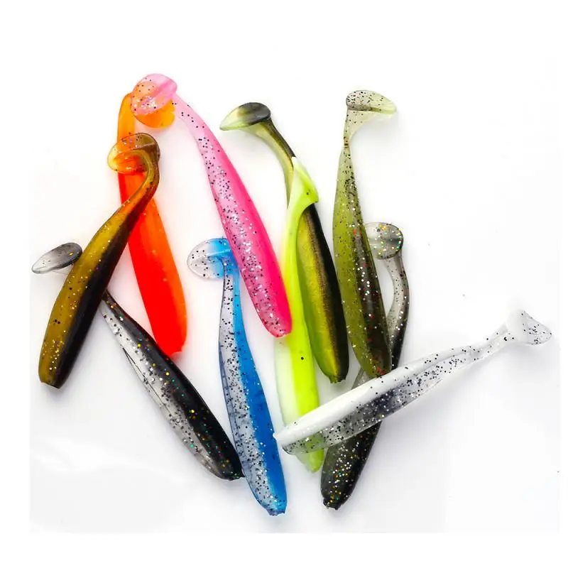 100-10PCS Soft Lure 3D Jig Head Hook Artificial Bait Swimbait DIY Carp Baits Wobblers Fish Fly Tying Ocean Lake Fishing Tackle