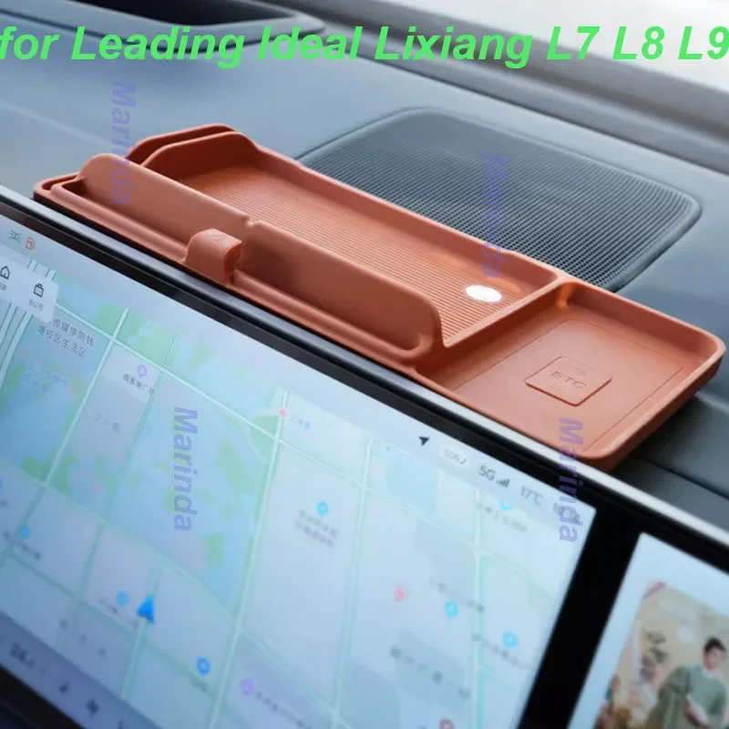 

Car Behind Dashboard Screen Storage Box for LiXiang Ideal L7 L8 L9 Instrument Panel Silicone Storage Box Interior Accessories