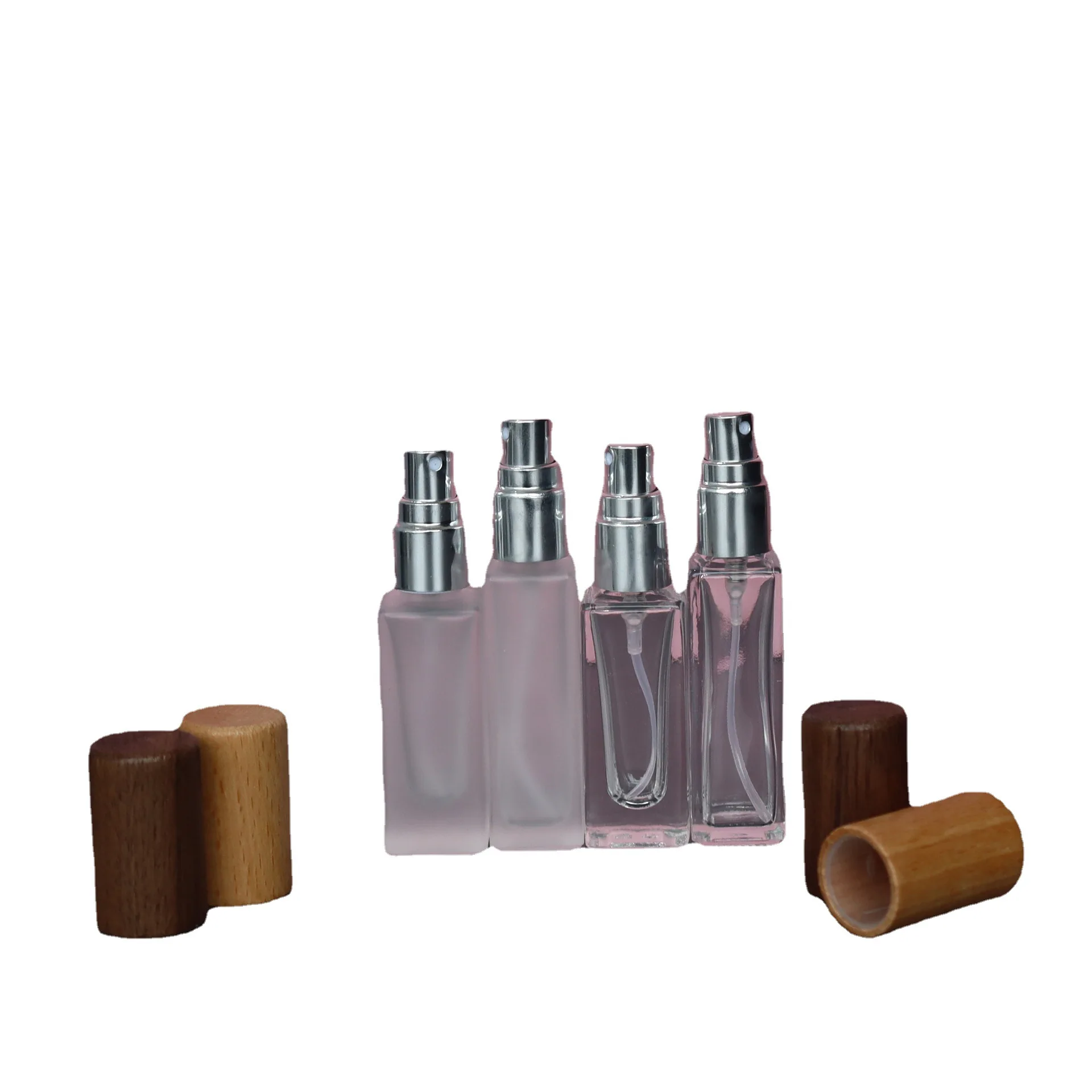 Przenośny szklany butelek na perfumy z atomizerem, 5 ml/10 ml, wielokrotnego użytku, pusty, pojemnik na próbki kosmetyków, idealny w podróży.