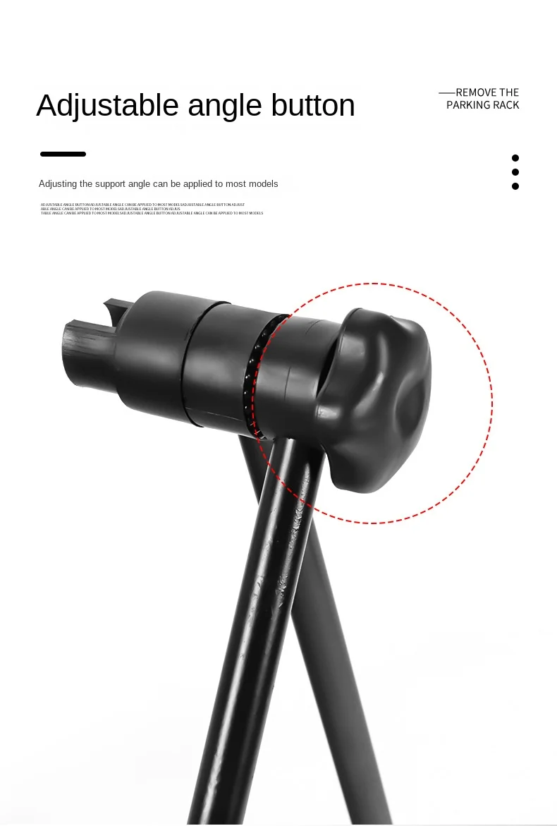 Hohe Qualität Universal Flexible Fahrrad Display Triple Radnabe Reparatur Ständer Kick Ständer Für Parkplatz Halter Klapp – Detail 4