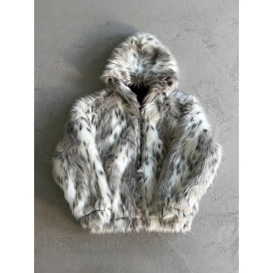 

Осенний женский свитшот с леопардовым принтом на молнии и капюшоном, свободный длинный свек, модная повседневная верхняя одежда