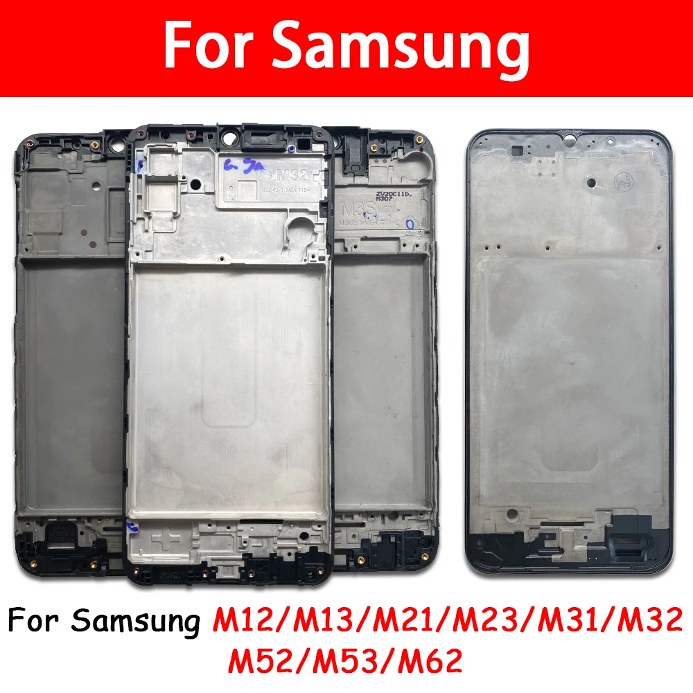 

Передняя рамка корпуса для Samsung M12 M13 M21 M23 M31 M32 M52 M53 Новый корпус Средняя рамка корпуса Ремонт передней панели рамы