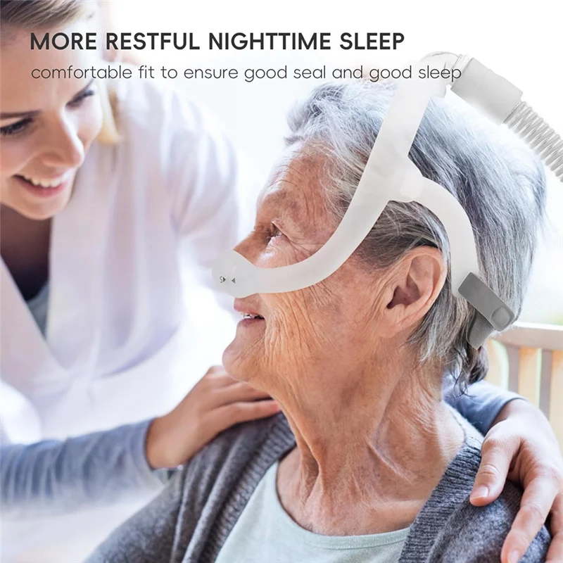 أغطية رأس بديلة CPAP (3 عبوات) مع حزام رأس ناعم قابل للتعديل للذراع لملابس الأحلام #2