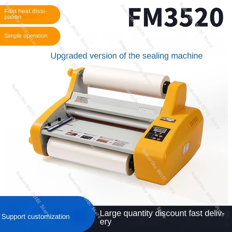 Single-Sided Film Film-Rolling Machine Small Laminator Semi-automatic Fm3520 Upgraded Version Film Sealing Machine