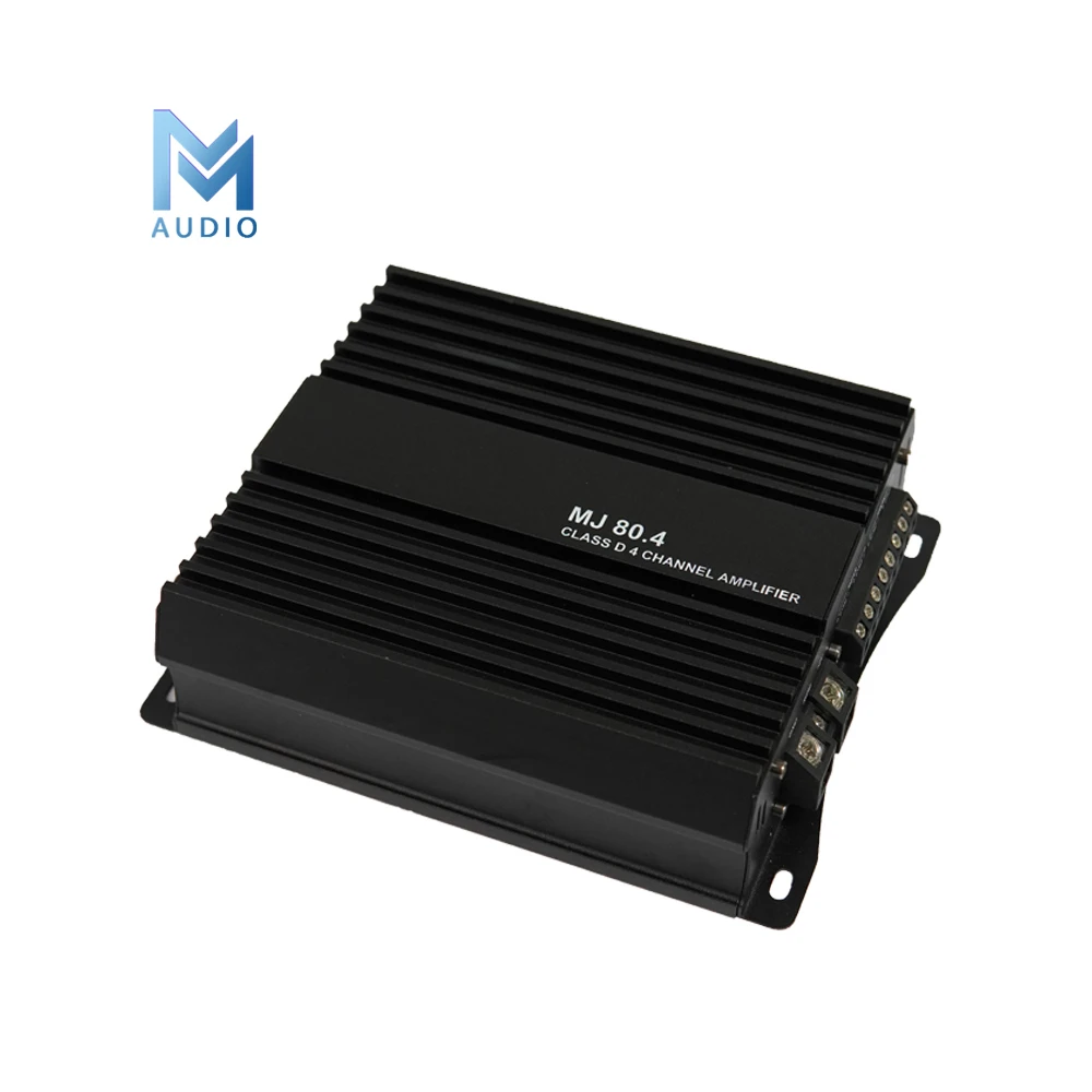 Factory Wholesale Hight Quality Full Range Class D 4 Channel Amplifier 120W Power Compact Car Audio Amplifier Speaker System