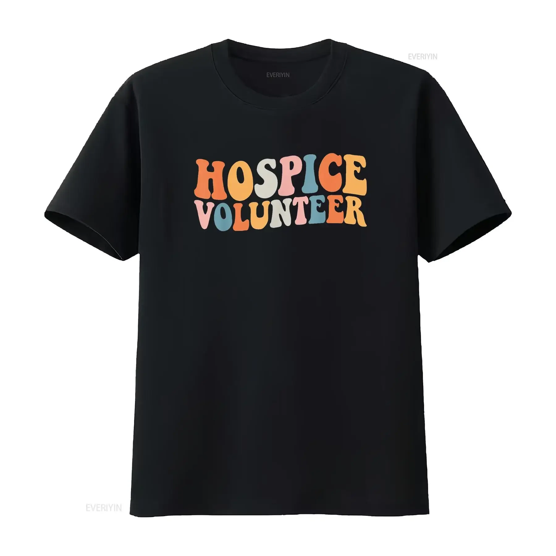Hospice volontaire compassion soignant compagnon de soin t-shirt vintage lavé homme polyvalent streetwear graphique