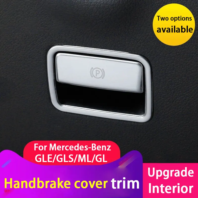 Electronic Handbrake P Button Frame Decoration Parking Cover Trim For Mercedes Benz GLE GLS ML GL Car Interior Accessories