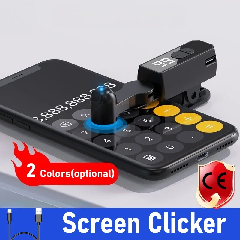 Ultraschneller Auto-Screen-Clicker mit Typ-C-Ladefunktion und Touch-Tapper für Mobiltelefone und Tablets zum Umblättern von Romänen – Detail 3