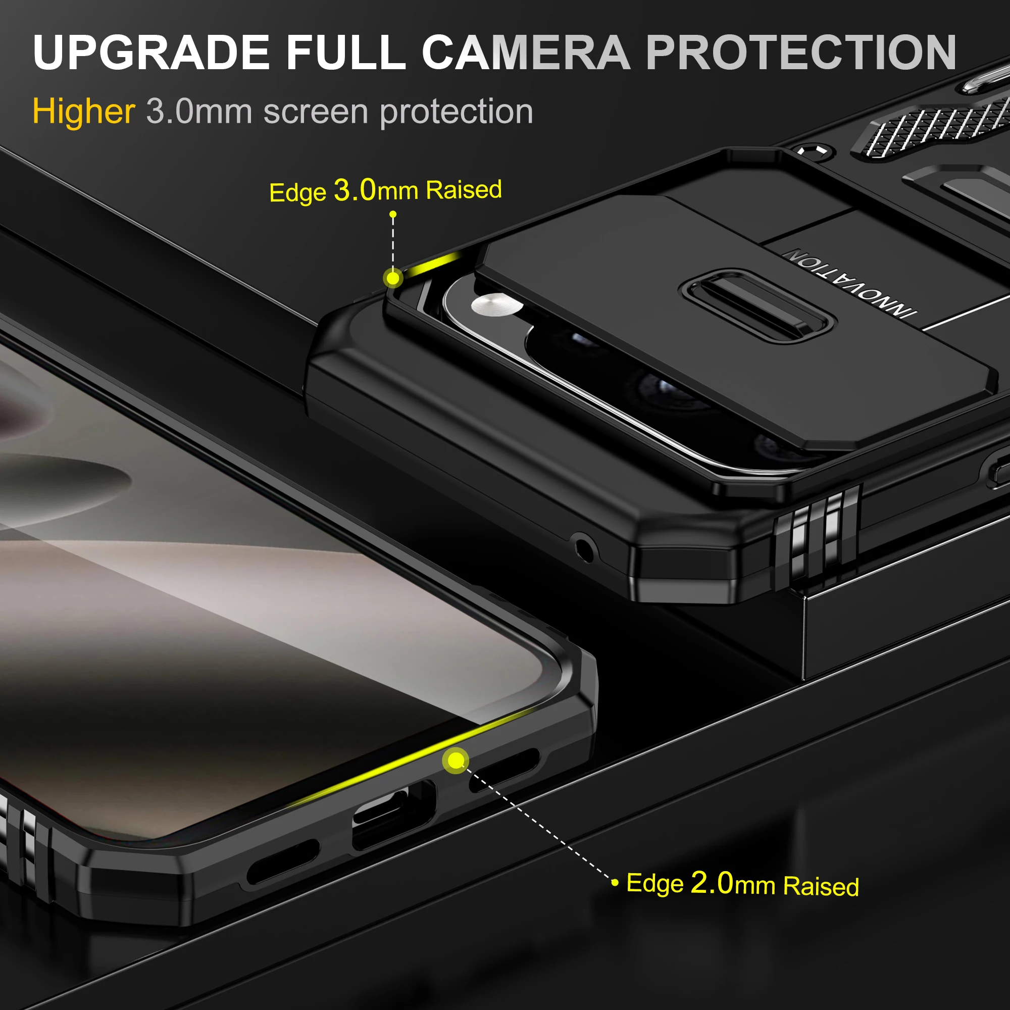 

Чехол с объективом для Google Pixel 10 Pro XL 5G Pixel 10 Pixel 8 Pro 9 8A 9A 10 Pixel9 Pixel8, противоударный бампер, бронированная задняя крышка