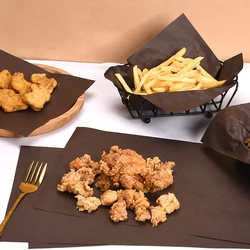 100pcs Oil Proof Wax Paper Waterproof Food Wrapping Burger Fries Bread Sandwich Wrapping Paper Bake Paper Oven Baking Tools
