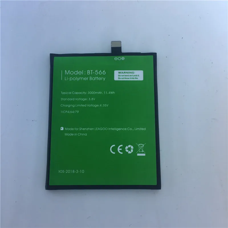 

YCOOLY for LEAGOO T5C battery 3000mAh Long standby time High capacity for LEAGOO BT-566 BT-565 battery