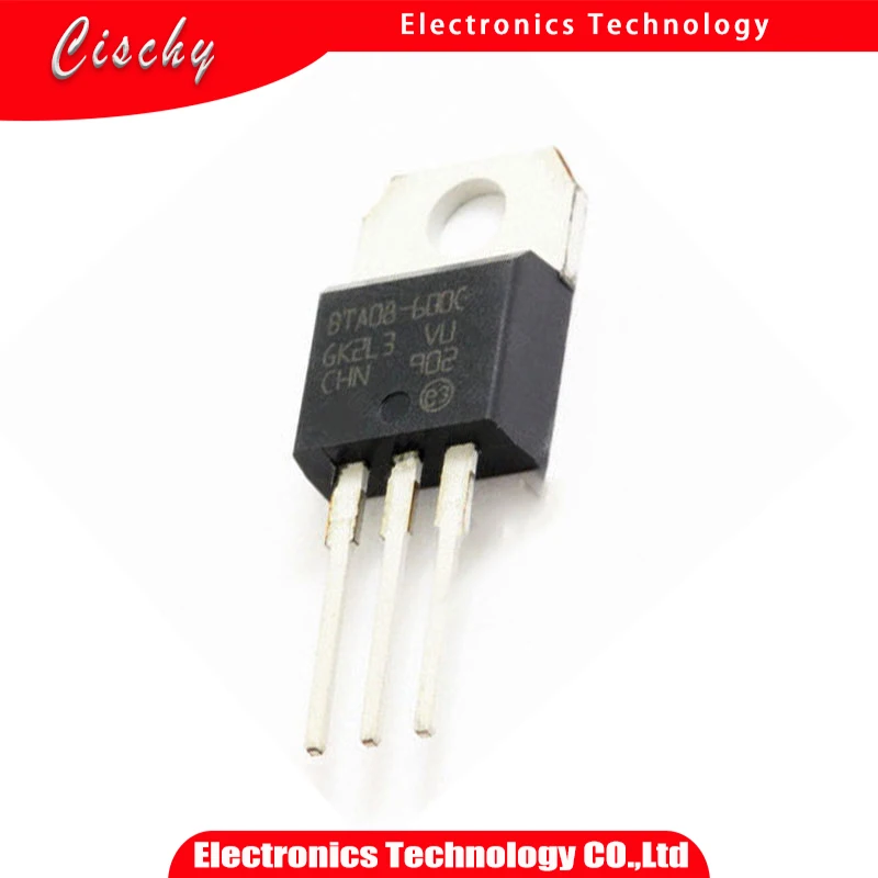 10PCS BTA08-600C TO-220 BTA08-600 TO-220 BTA08 08-600C  and    IC