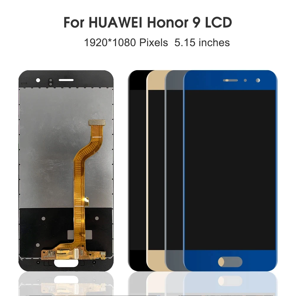 For HUAWEI Honor 9 5.15''For Honor9 STF-AL00 AL10 TL10 L09 LCD Display Touch Screen Digitizer Assembly Replacement