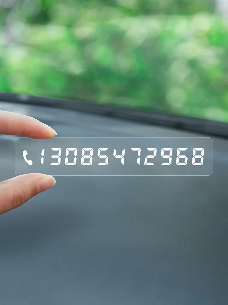 

Temporary Parking Number Plate Creative Digital Tracel Stier Ele Moving Car Plate for Men And Women Busin Sle P...