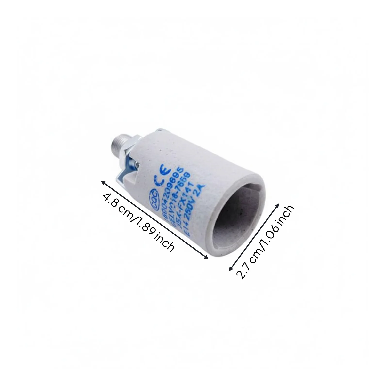 E14 E27 Ceramic Lamp Holder Durable Heatproof Light Bulb Base Replacement Part for Table Lamps
