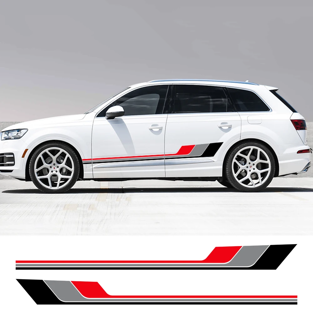 

Для Audi Q7 4M 4L Quattro S Line 2020 2007 2018 2016 Наклейка на боковую дверь автомобиля Графическая накладка Виниловые наклейки Декор Аксессуары