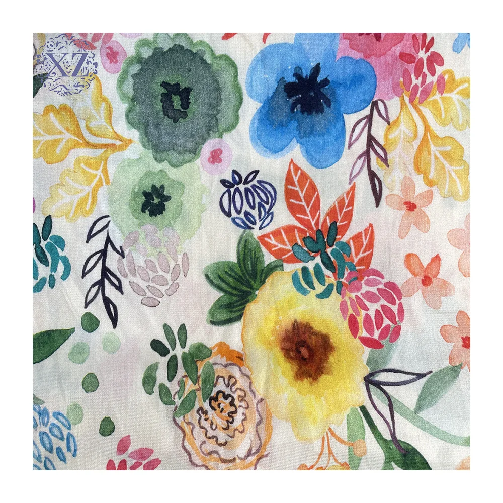 

Bulk Wholesale High Quality Flower Various Colors Satin Cotton Fabric Organic Cotton Stretch Fabric