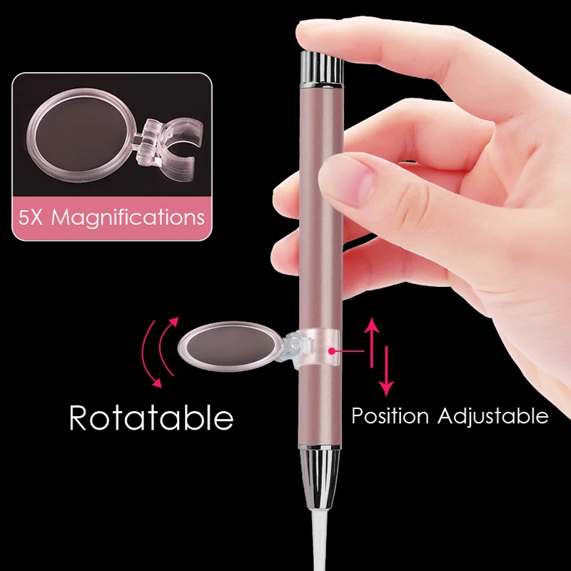 Herramienta de eliminación de cera de oído LED para bebé, endoscopio de linterna, removedor de limpieza de Penlight, cuchara Visual con lupa