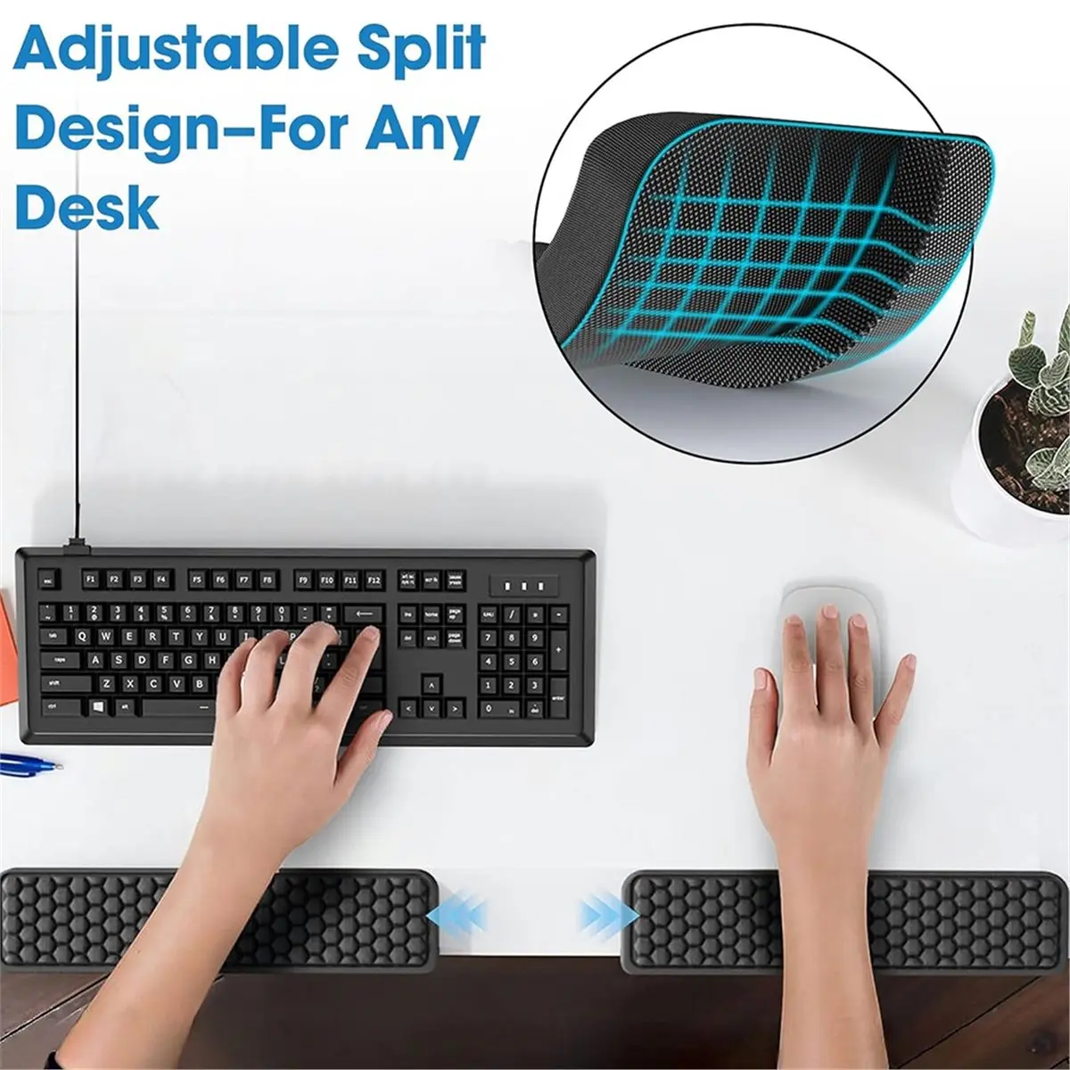 [VALUE PACK]Keyboard Hand Rest Elbow Pad L-Shaped Comfortable Support for Work From Home Laptop Setup Computer Lab Game