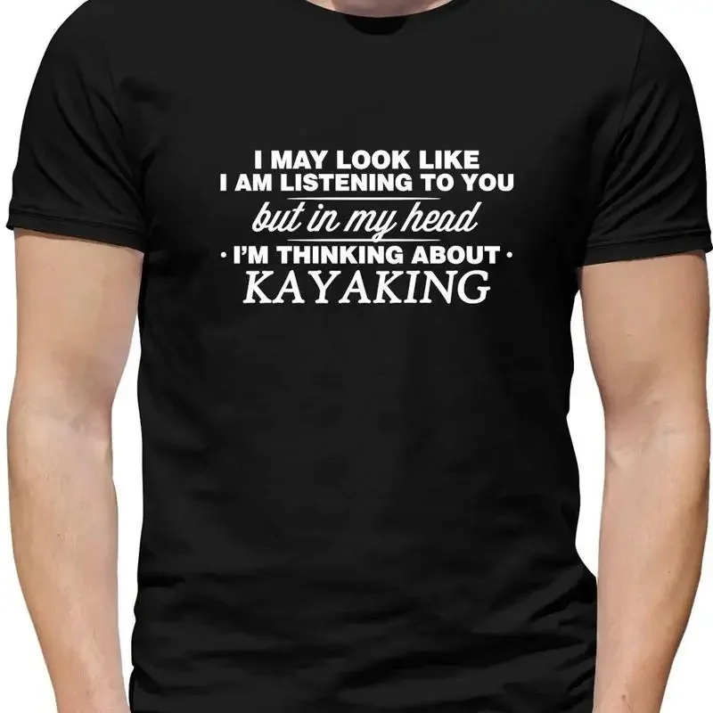In My Head I'm Kayaking Mens T-Shirt Kayak Boat Canoe K2