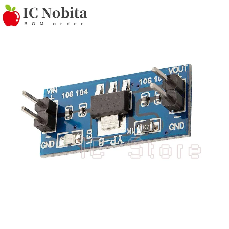 10PCS AMS1117-3.3/5.0 3V 5V Step-down Power Supply Board Module Voltage Conversion Module Small Board Pin Voltage Regulation