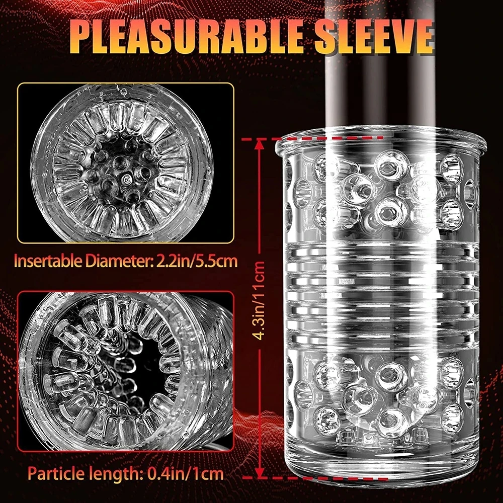 Male Masturbator Toy Automatic Telescopic Rotation Masturbation Cup For Men Oral Pussy Vagina Blowjob Penis Vibrator Sex Machine